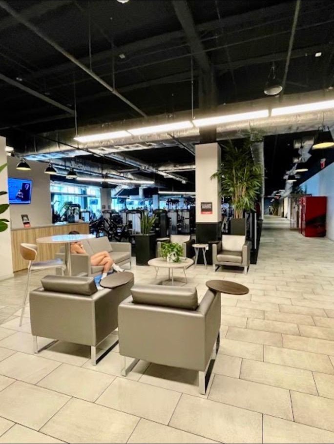 The lounge and training floor inside Rule Fitness in North Miami Beach